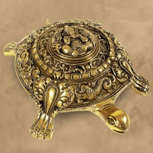 Golden Tortoise Decorative Idol