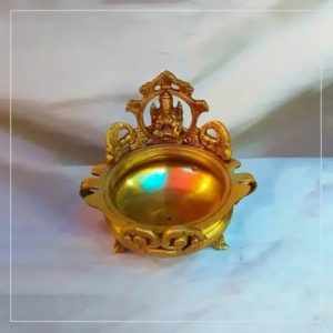Ornate Golden Buddhist Altar Bowl